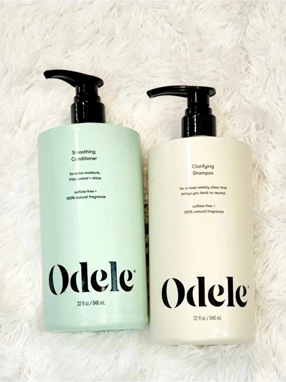 NEW Odele Clarifying Shampoo Smoothing Conditioner 32 oz Jumbo Set Clean Hair